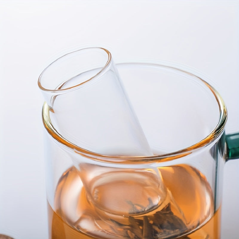 TeaTube | Glazen thee-ei fles - Mini transparante kurk zeef buis voor het zetten van losse thee