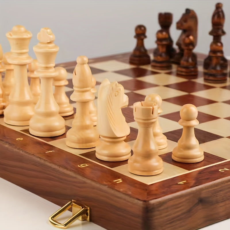 KnightBoard | Premium houten schaakset – geschikt voor toernooien, klassiek bord