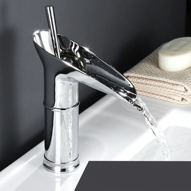 Cascade | Waterval Antieke Badkamerkraan - Messing Mengkraan voor Wastafel, Vintage Stijl