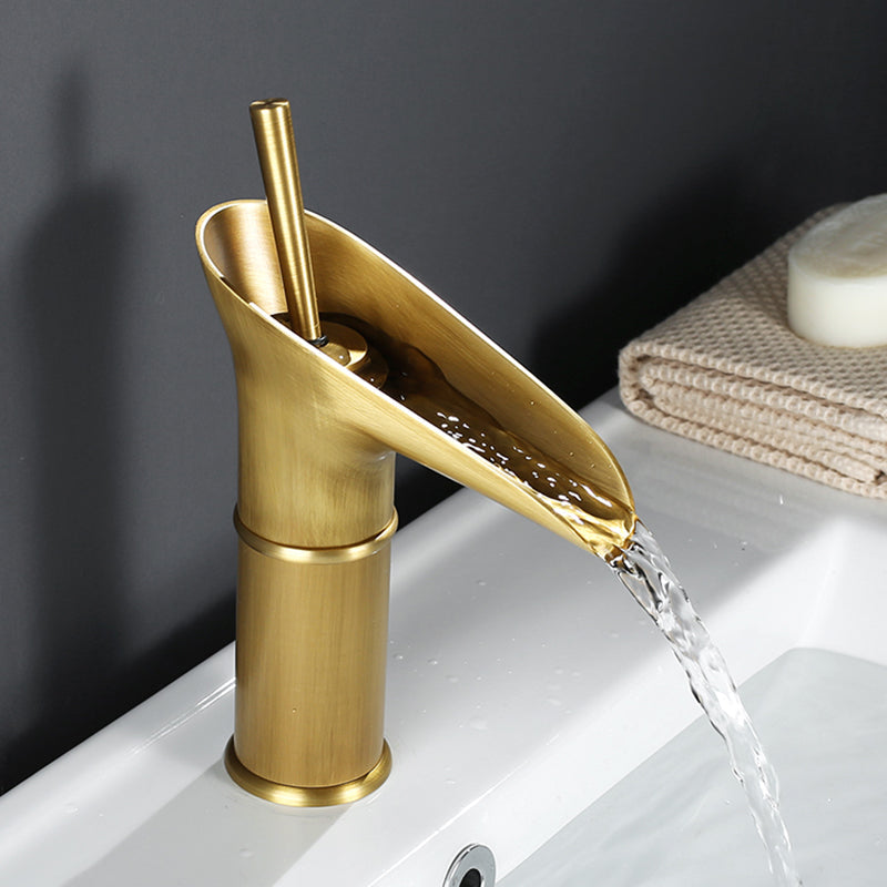 Cascade | Waterval Antieke Badkamerkraan - Messing Mengkraan voor Wastafel, Vintage Stijl