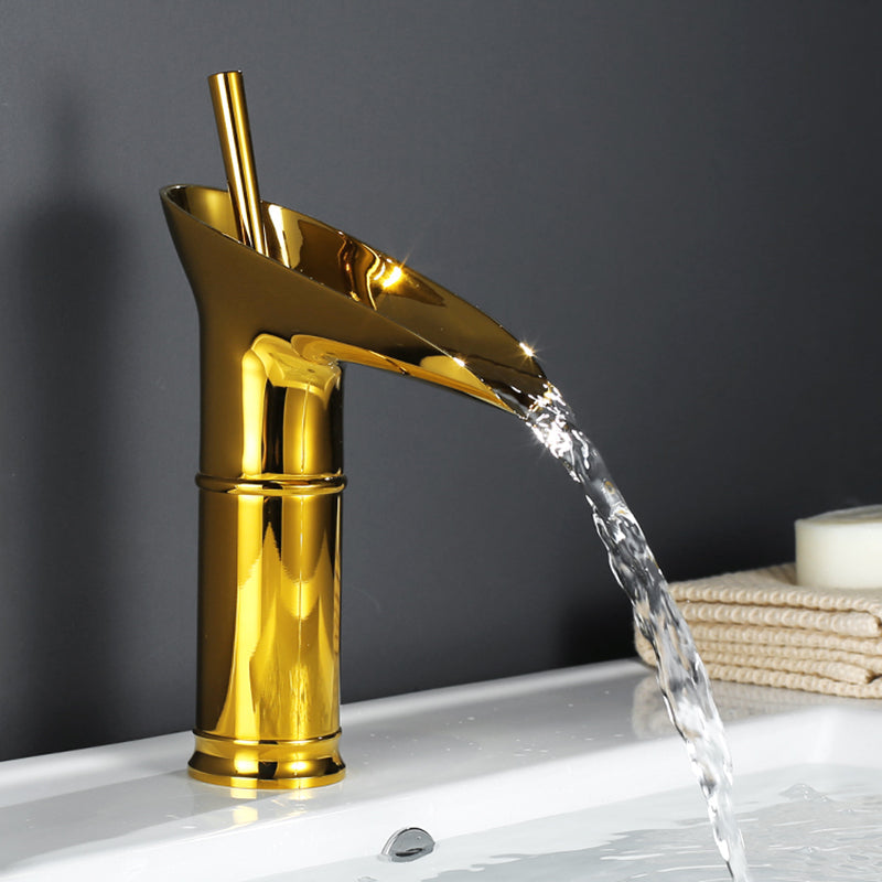 Cascade | Waterval Antieke Badkamerkraan - Messing Mengkraan voor Wastafel, Vintage Stijl
