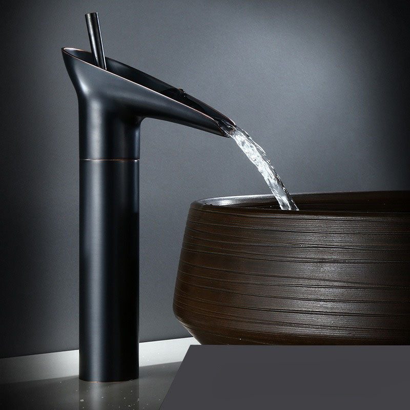 Cascade | Waterval Antieke Badkamerkraan - Messing Mengkraan voor Wastafel, Vintage Stijl