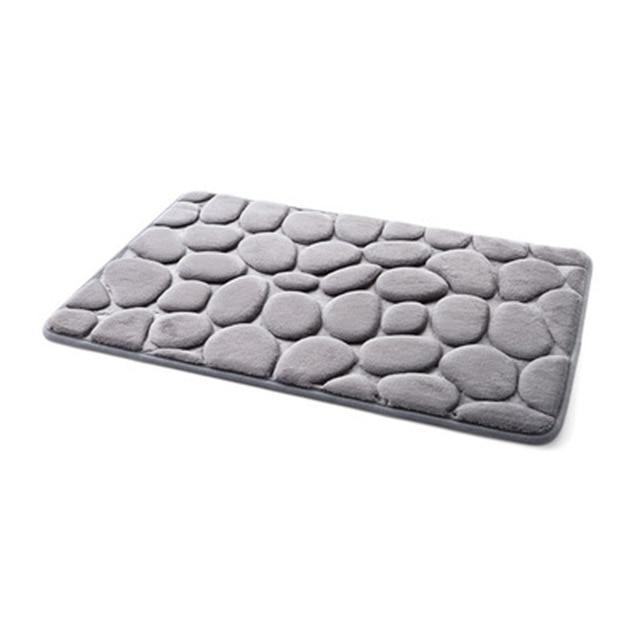 DreamStep | Pebble Stone Memory Foam Badmat, Anti-Slip, Zacht & Absorberend 40x60cm