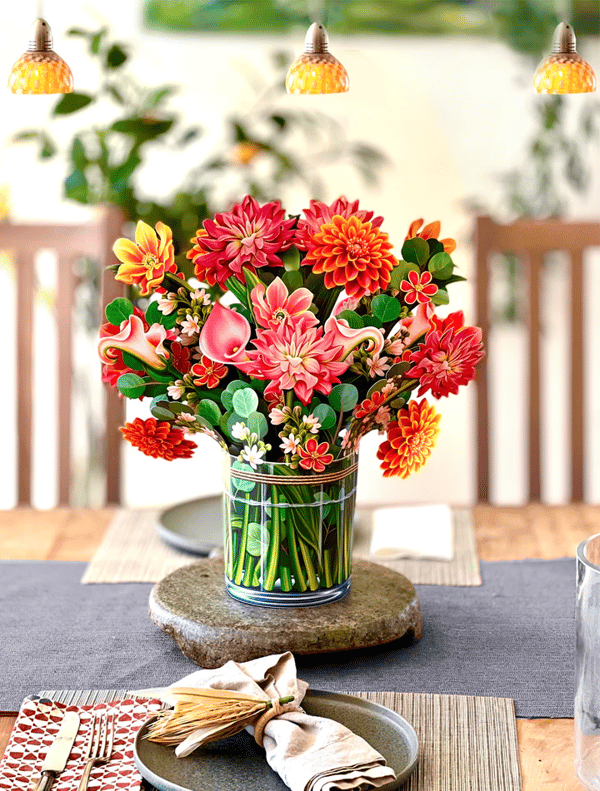 BudBoom | 3D Pop Up Bloemen Wenskaart - Plastic Bloemen Verrassing Cadeaukaart