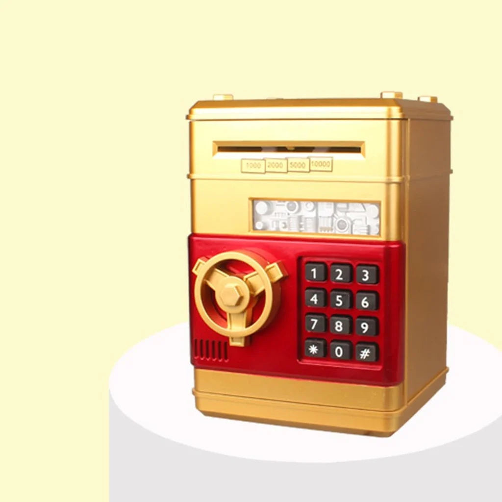 TinyBank | Elektronische mini-geldautomaat spaarpot – digitale geldkluis met wachtwoord
