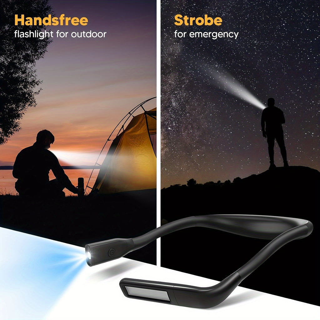 NeckRay | Oplaadbare nekleeslamp – handsfree boeklamp, oogvriendelijke LED,