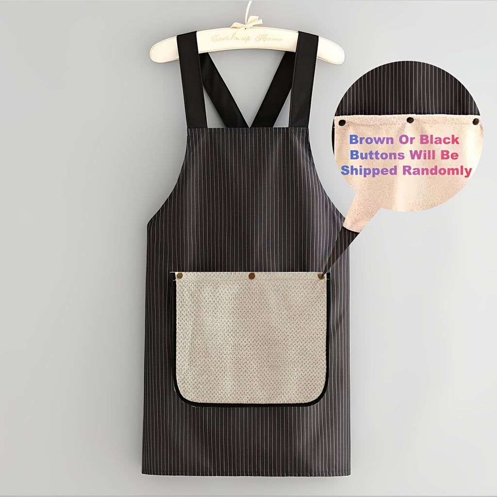 Apronix | Premium afneembare keukendoekschort – dik, absorberend, unisex voor koken, bakken en grillen