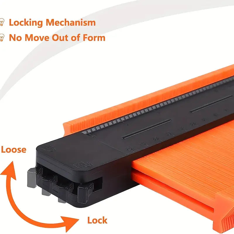 ExactoForm | Contourmeterprofielgereedschap met vergrendeling – Kopieer onregelmatige vormen