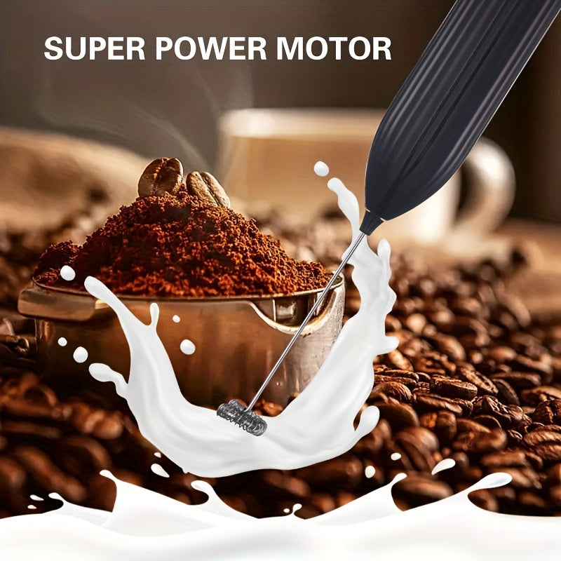 FrothPro | Handheld elektrische melkopschuimer - drankmixer op batterijen voor koffie, latte en warme chocolademelk - draagbare schuimmaker