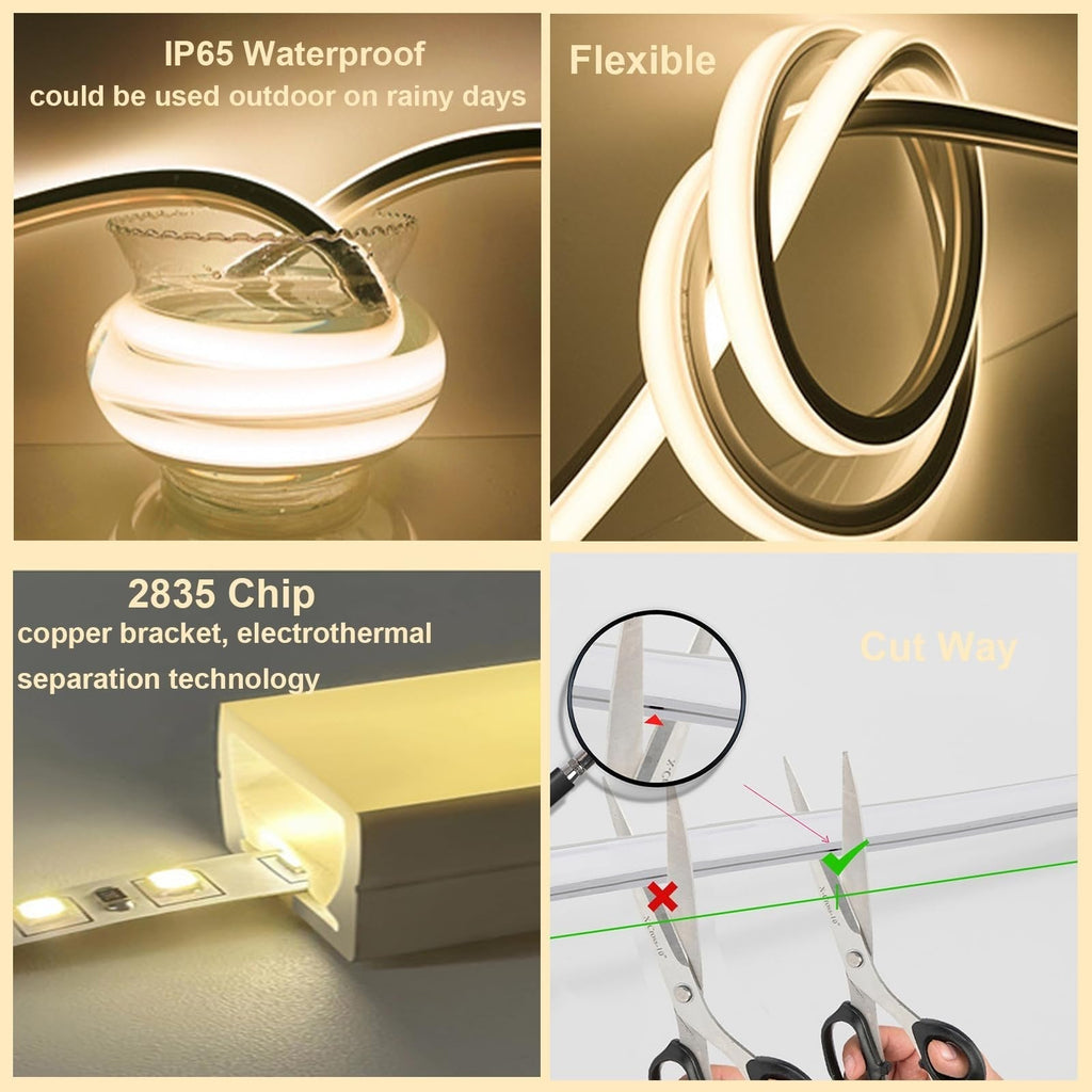 FlexBeam | Flexibele, weerbestendige LED-lichtstrips - 5 m, 10 m lengte - voor binnen en buiten, superhelde