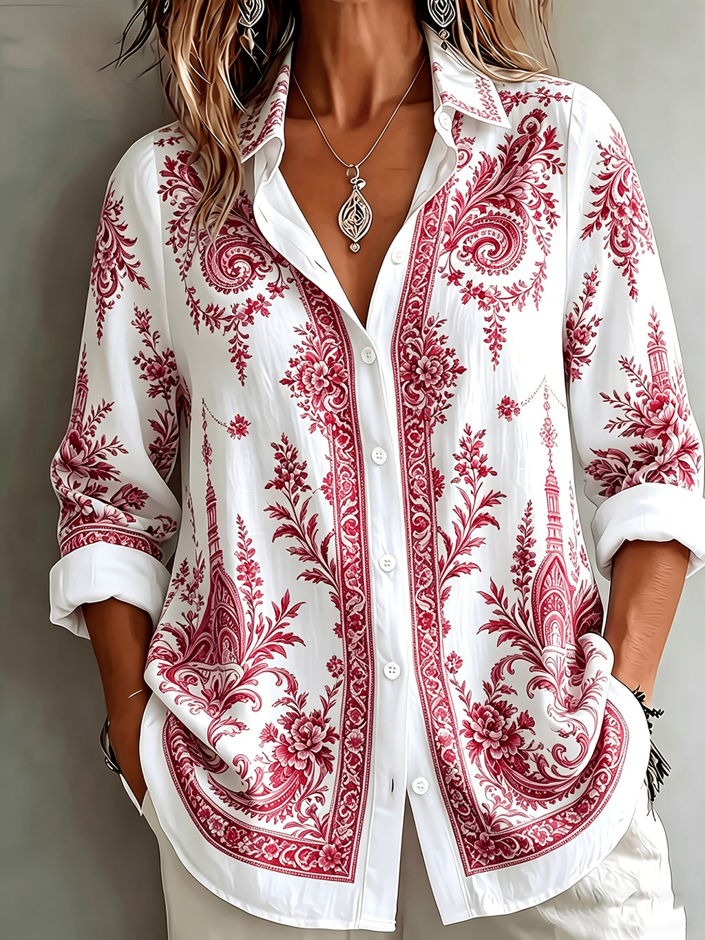 Velyn | Casual, elegante damesblouse – Ademende zomerbluis