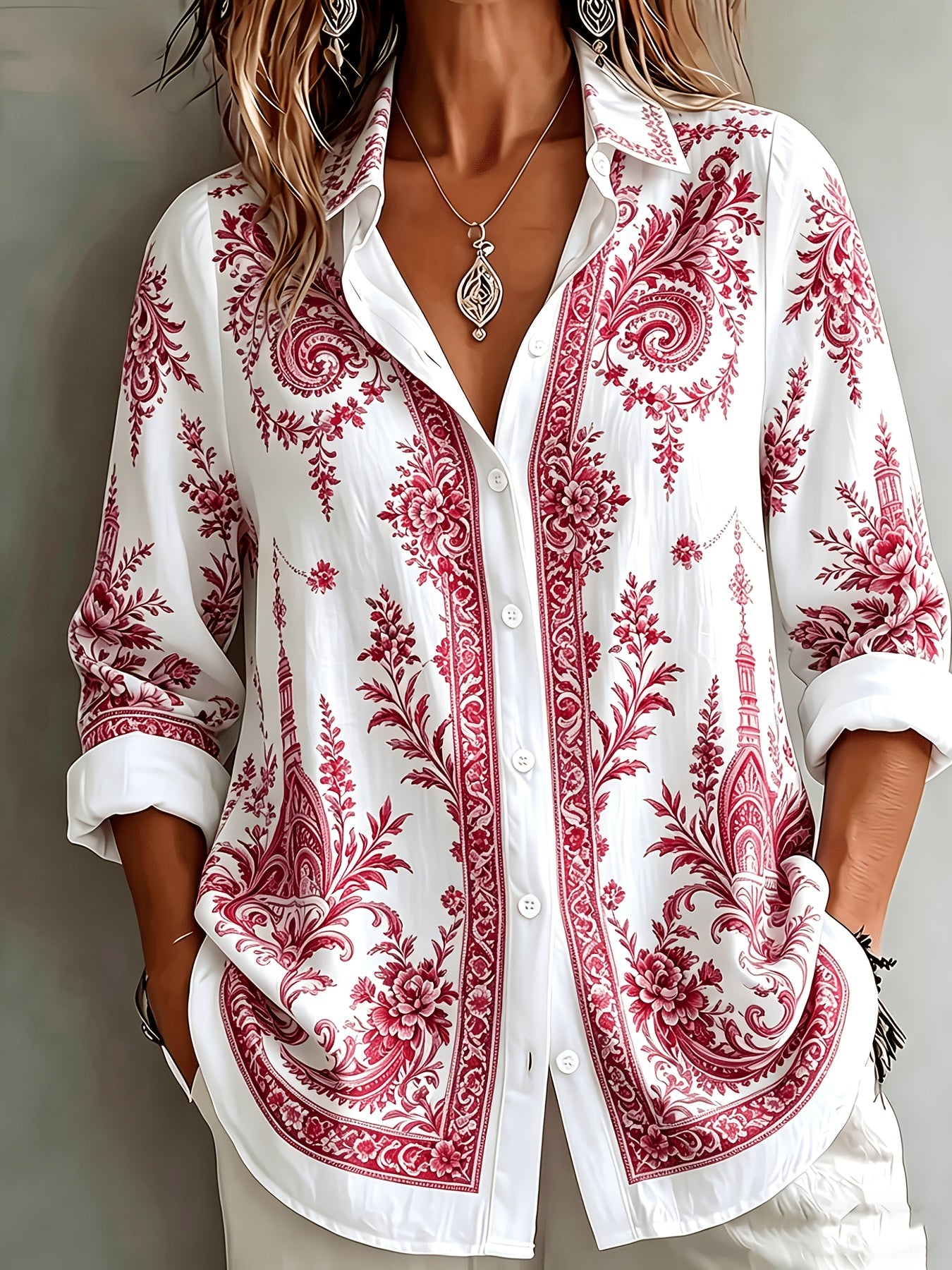 Velyn | Casual, elegante damesblouse – Ademende zomerbluis