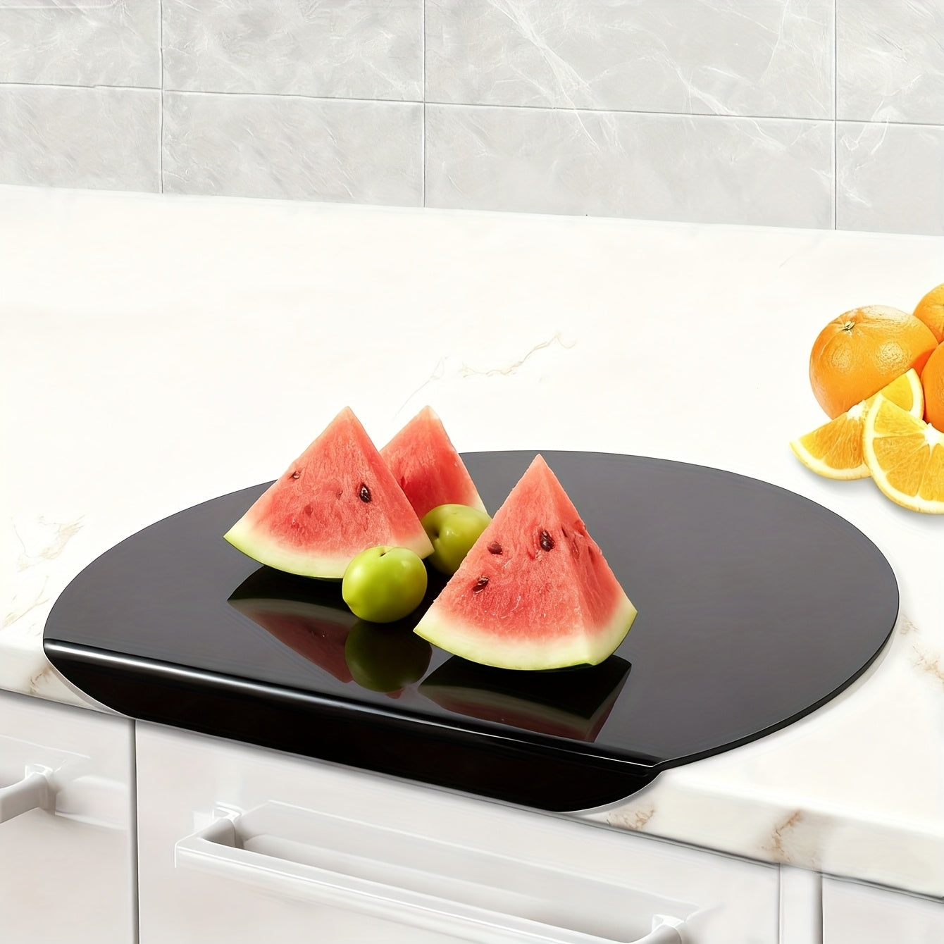 AureBoard | Antislip groenteschaafplank – transparant zwart, vaatwasmachinebestendig