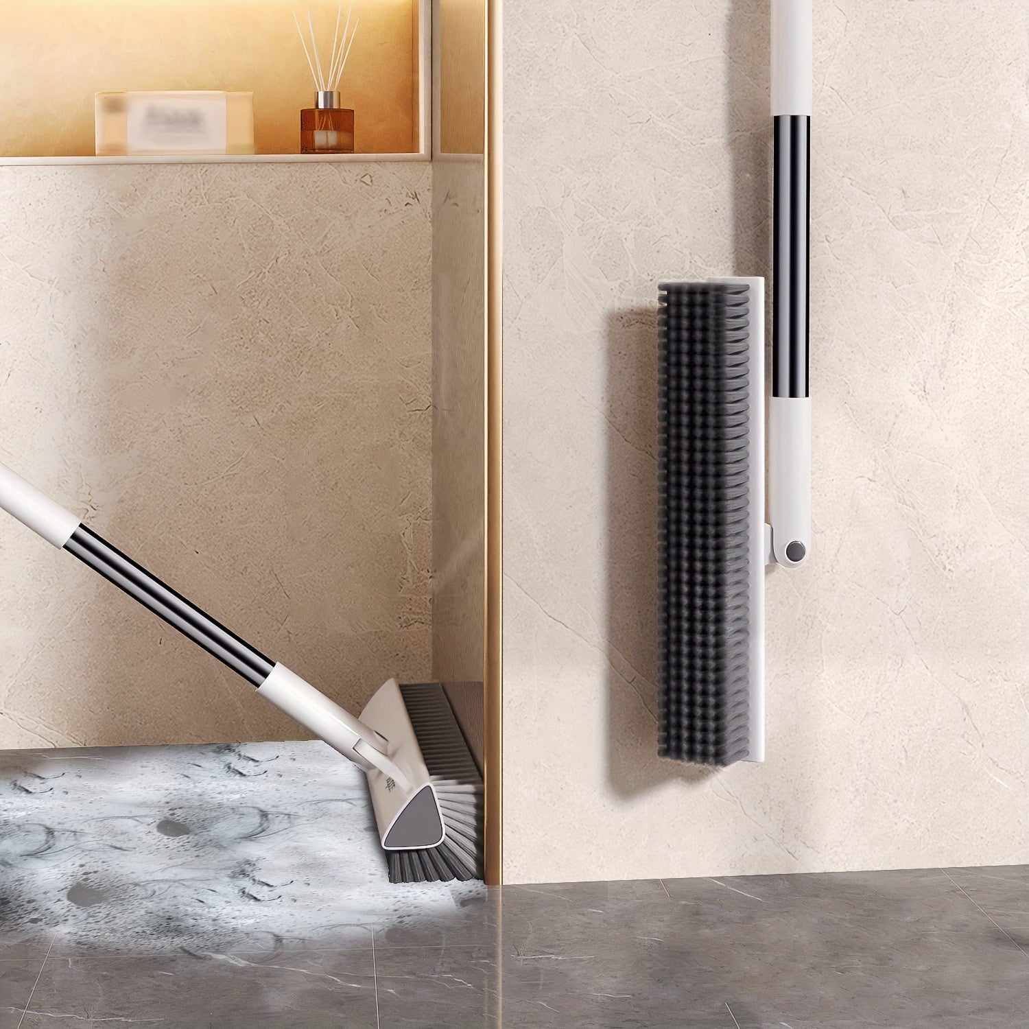 CleanSpin | 2-in-1 roterende voegen- en tegelreinigingsborstel voor badkamer, keuken en buiten