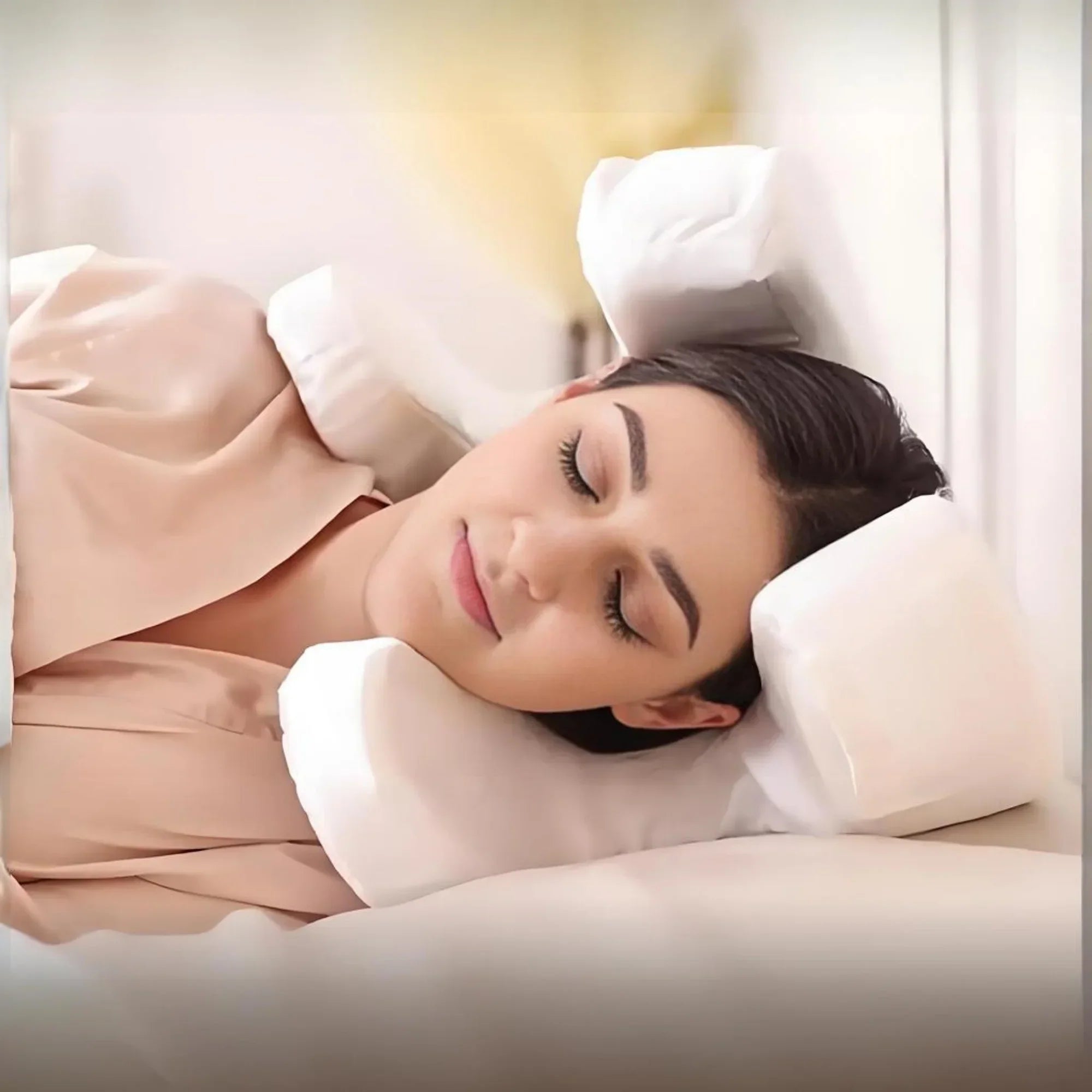 SilkRest | Anti-rimpel kussen van traagschuim – Comfort met gel voor gezicht en nek