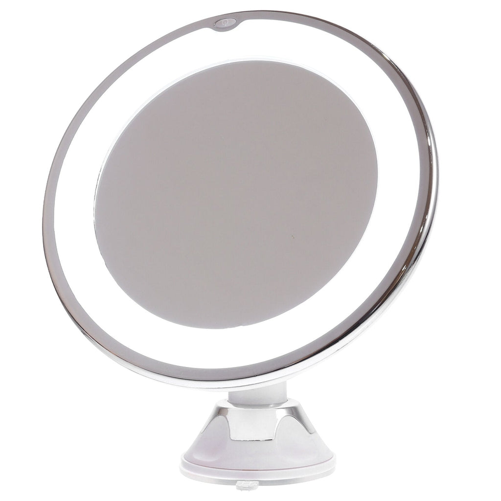 BeautyBeam | 10x vergrotende LED-make-upspiegel – 14 LED-lampjes, 360° draaibaar, zuignap