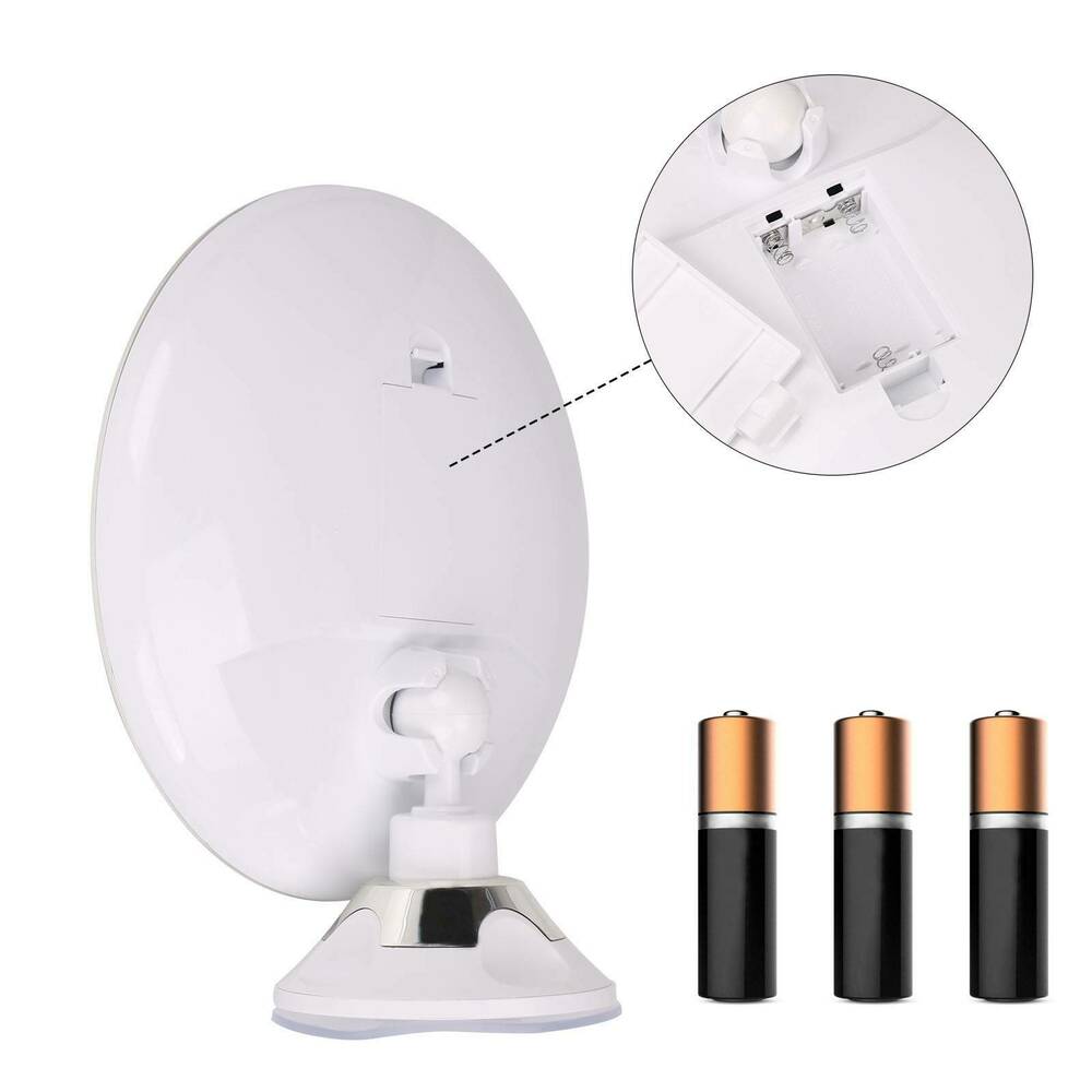 BeautyBeam | 10x vergrotende LED-make-upspiegel – 14 LED-lampjes, 360° draaibaar, zuignap