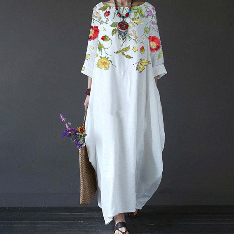 Celia | Midi-jurk met lange mouwen voor dames