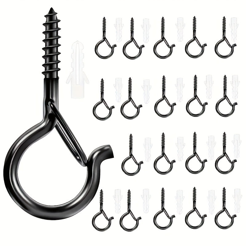LockHook | Zware Q-haken met veiligheidsslot - Gemakkelijk los te maken ophanghaken voor lampen, windgongs, vogelvoederhuisjes