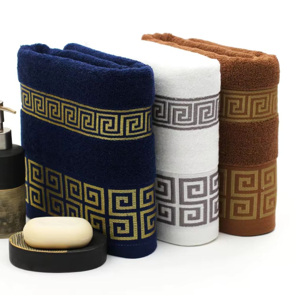 Plushiva | Premium katoenen handdoekenduo – zachte, sneldrogende en absorberende handdoeken voor de badkamer