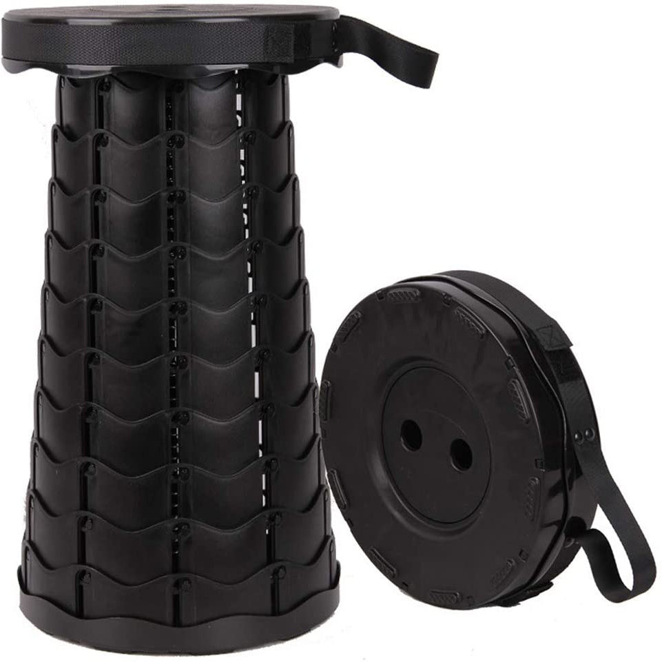 PackSit | Opvouwbare kruk – Draagbare zitplaats voor kamperen, vissen en wandelen, met verstelbare hoogte