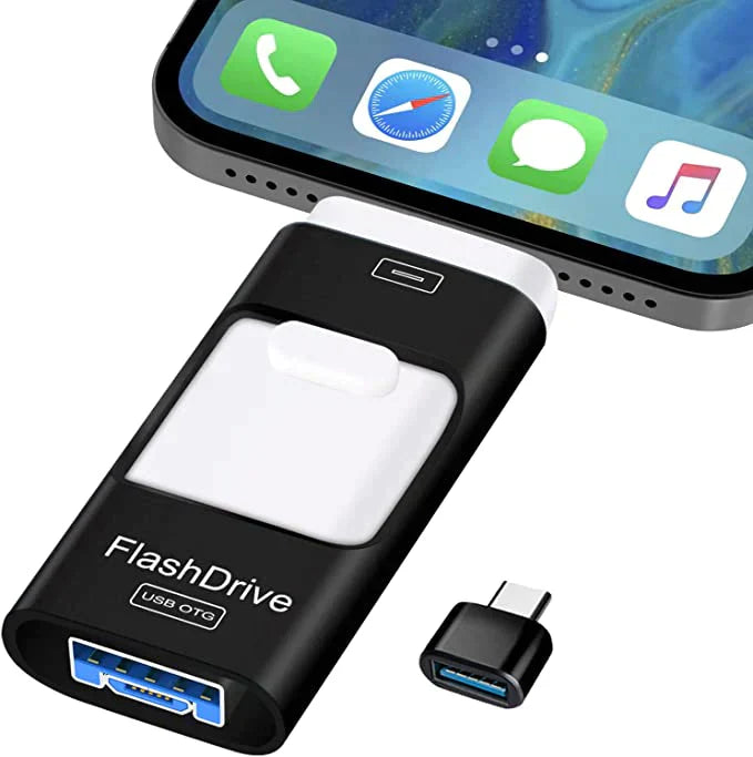SmartPort | 4-in-1 USB-stick met OTG, opslag voor telefoon en pc, uitbreidbaar geheugen voor Android en iPhone