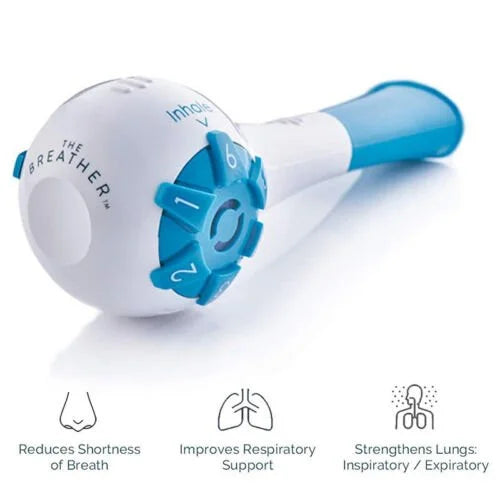 Breathex | Ademhalingstrainer – Versterk longen en ademhaling, verbeter luchtstroom, ondersteuning bij COPD en astma