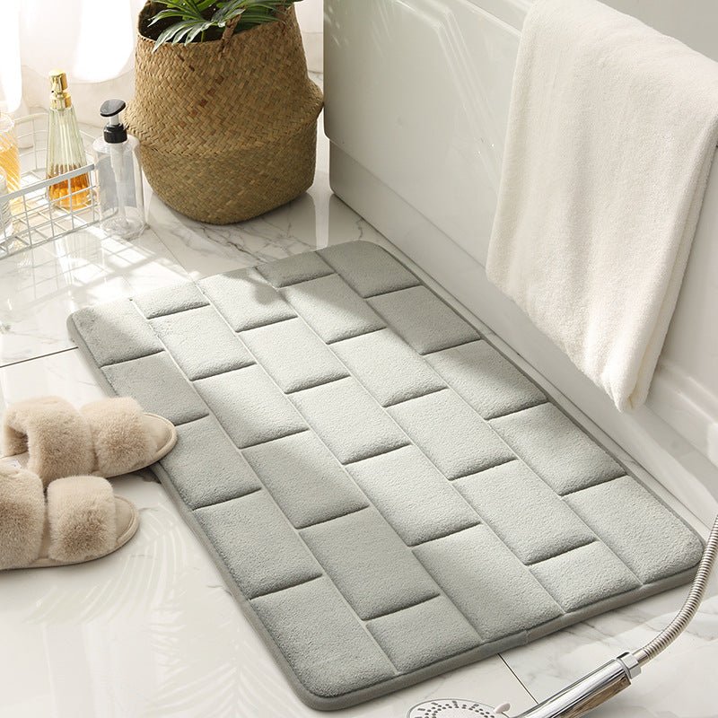 Matzaic | Antislip Badkamermat - Absorberende Sneldrogende Zachte Deken met Baksteenpatroon