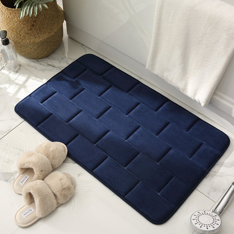 Matzaic | Antislip Badkamermat - Absorberende Sneldrogende Zachte Deken met Baksteenpatroon