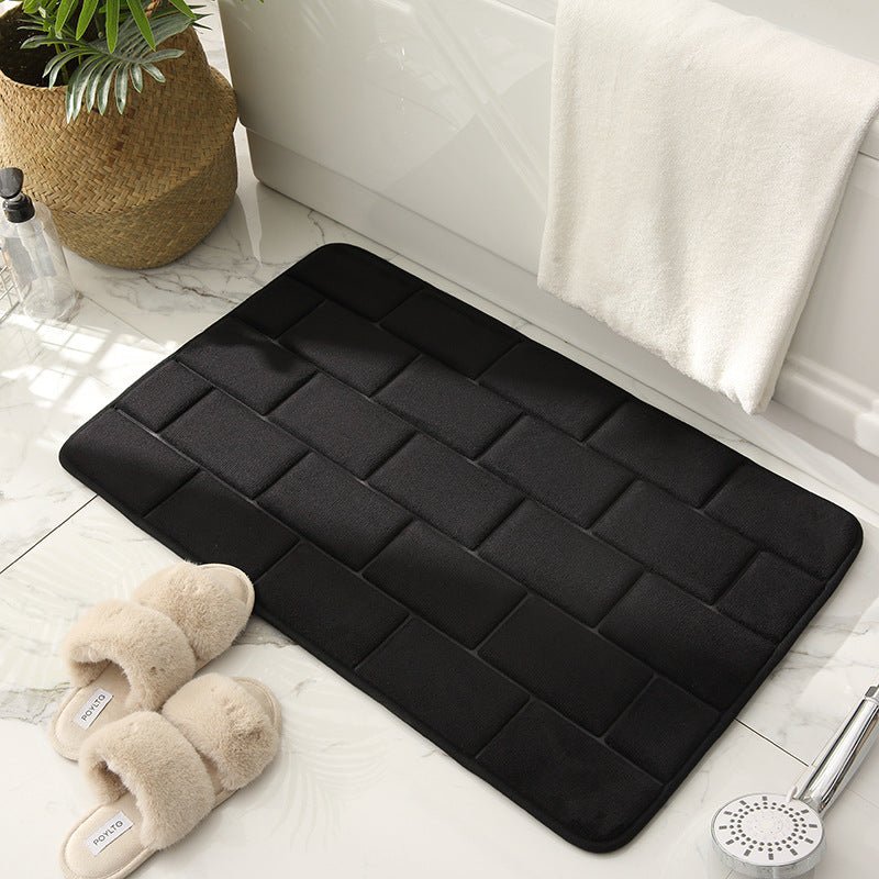 Matzaic | Antislip Badkamermat - Absorberende Sneldrogende Zachte Deken met Baksteenpatroon