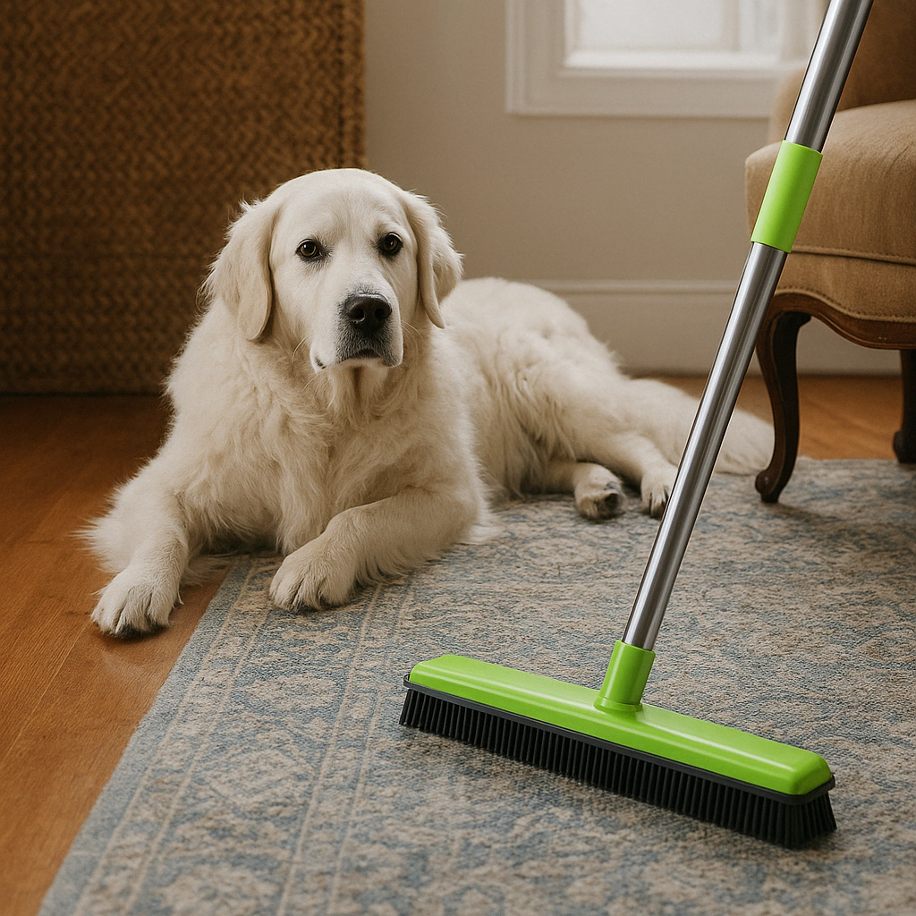 BroomPro | Telescopische Haarvanger Tapijtveegbezem - Thuis Schoonmaken