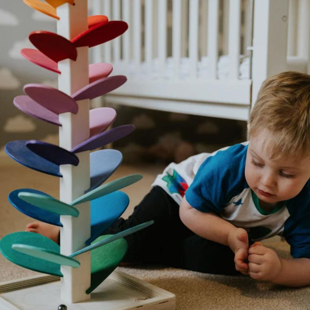 Twizzle | Montessori Regenboog Knikkerboom Speelgoed - Houten Educatief STEM Speelgoed