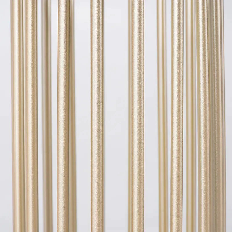 LuxBrolly | Elegante Gouden Metalen Paraplubak - Stijlvol Zuil Ontwerp voor Ingang & Hal