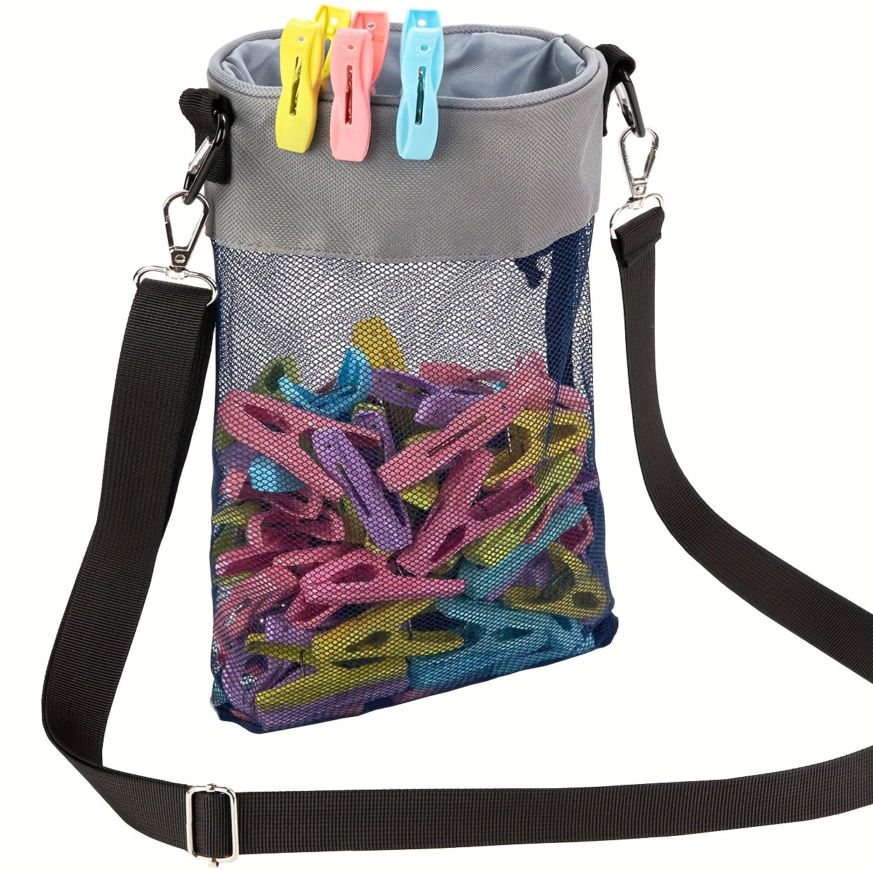 MeshNest | Ademende mesh opbergtas voor kleding met haken