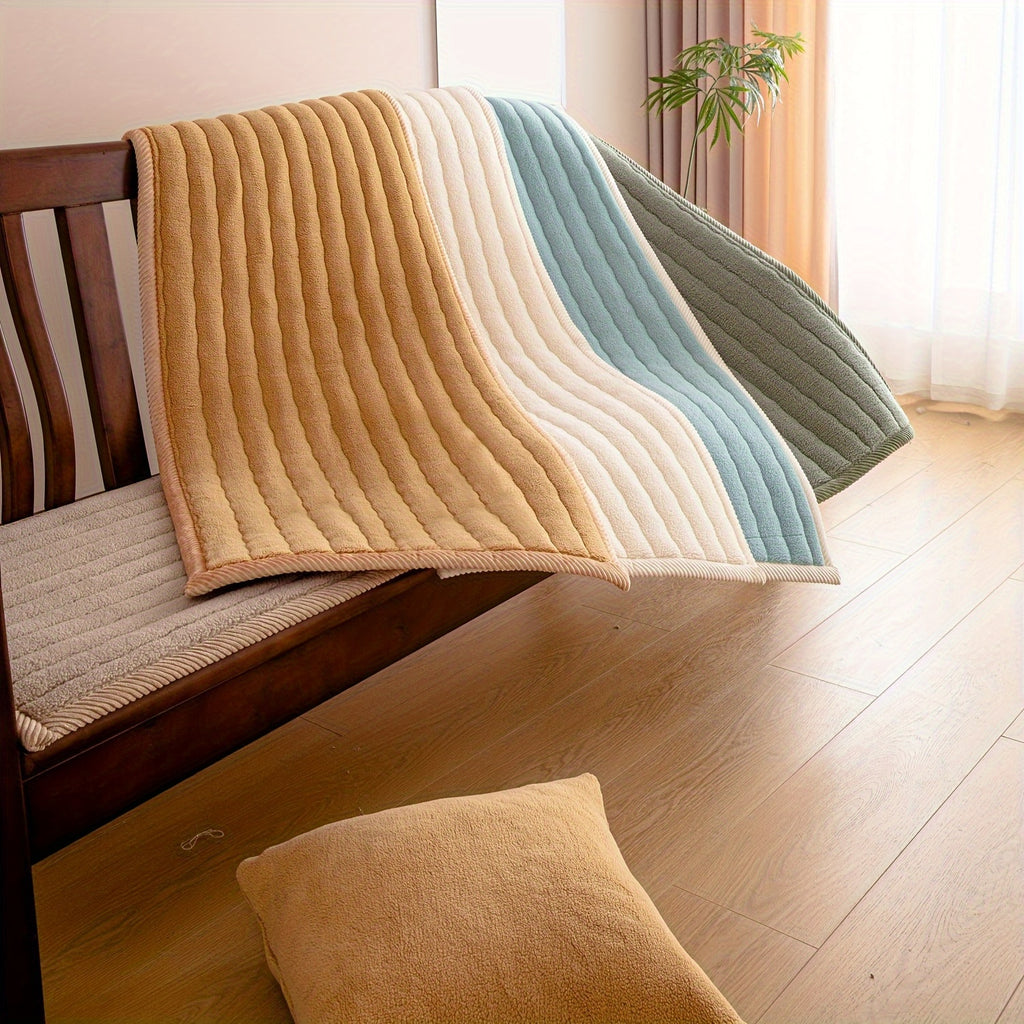 SnugWrap | Slipvaste Sofa Overtrek van Dik Pluche - Machinewasbaar, Huisdiervriendelijke Bankbeschermer voor de Woonkamer