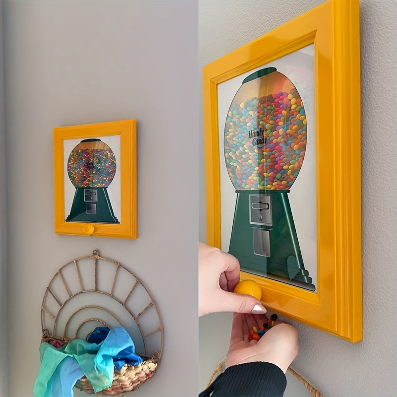 CandyFrame | Fotolijst voor aan de muur met ingebouwde snoepautomaat - decoratieve opslag en display in één