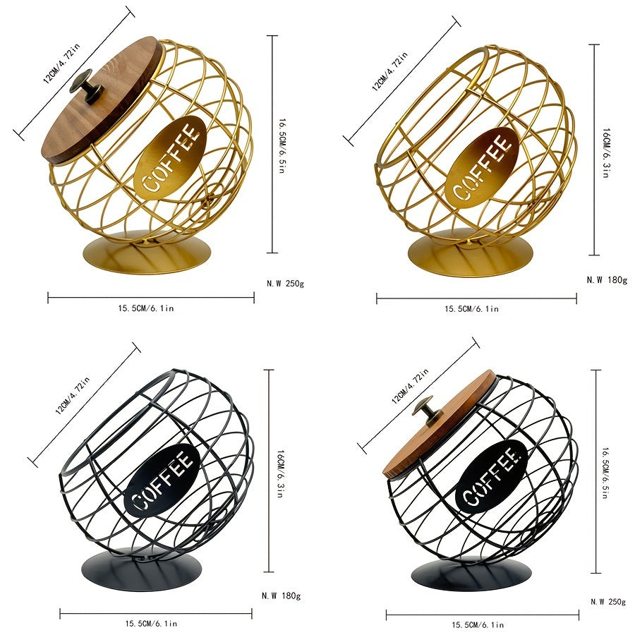 Vesca | Tilted Coffee Pod Caddy – Stylish Capsule Holder for Home Bar, Countertop, Espresso & Kitchen Organization