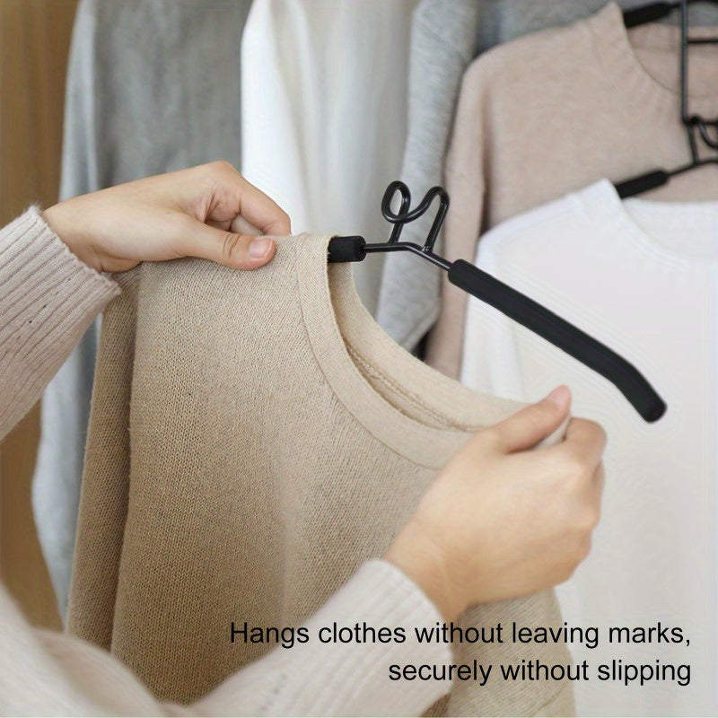 StackHanger | Ruimtebesparende kleerhangers voor zwaar gebruik - 5-in-1 kastorganizer met meerdere lagen en antislipmatjes