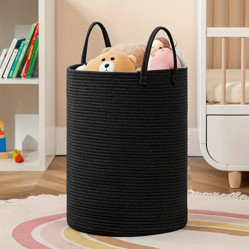 KnotBasket | Robuuste wasmand van gevlochten touw – 50 liter duurzame opbergruimte