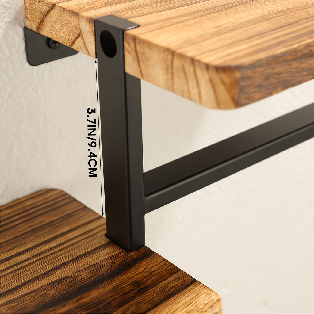 TissueLedge | Houten verticale servettenhouder - Compacte organisator voor keuken en badkamer