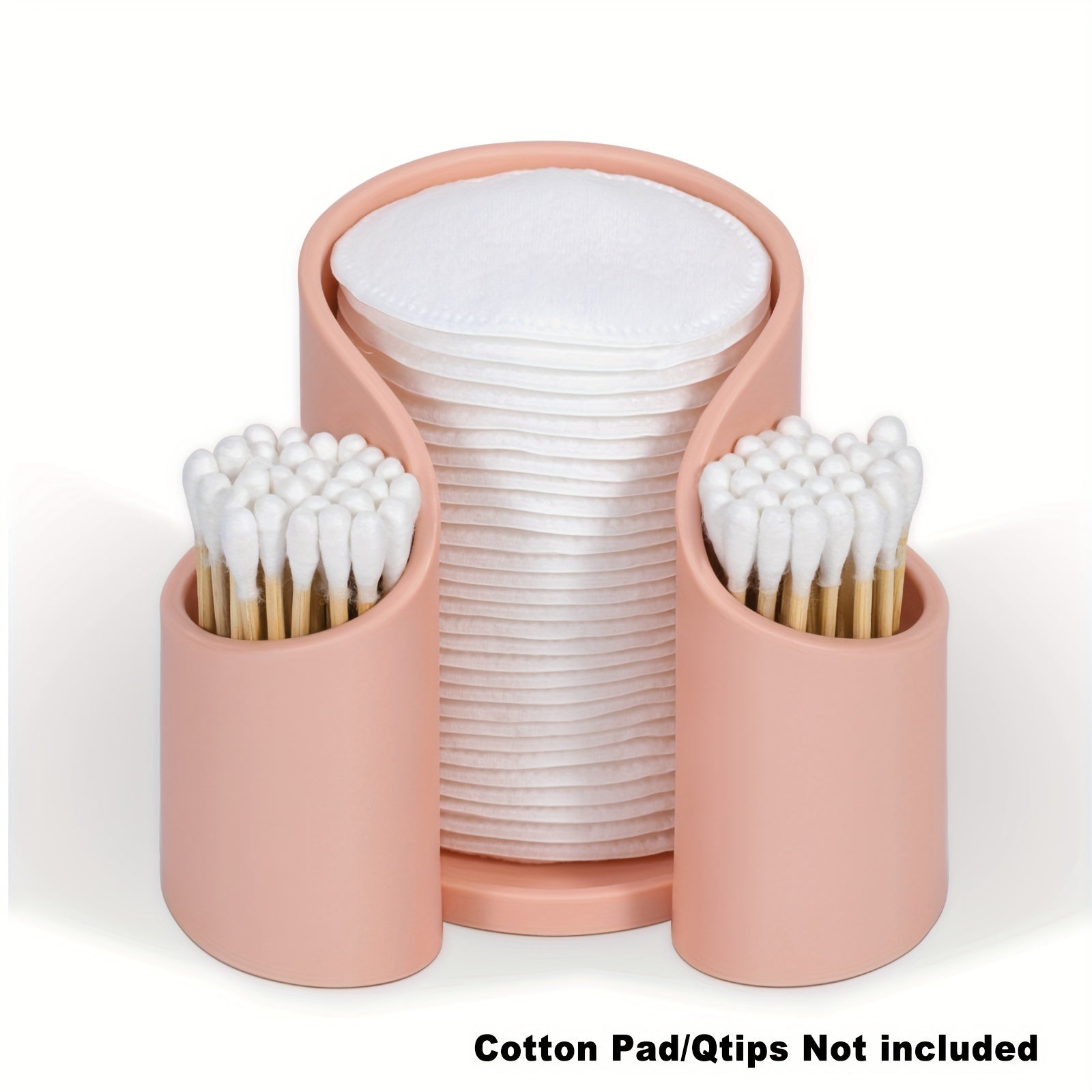 QubeCase | Badkamer wattenschijfje & Q-Tip Dispenser Opbergvak - Aanrecht make-up houder