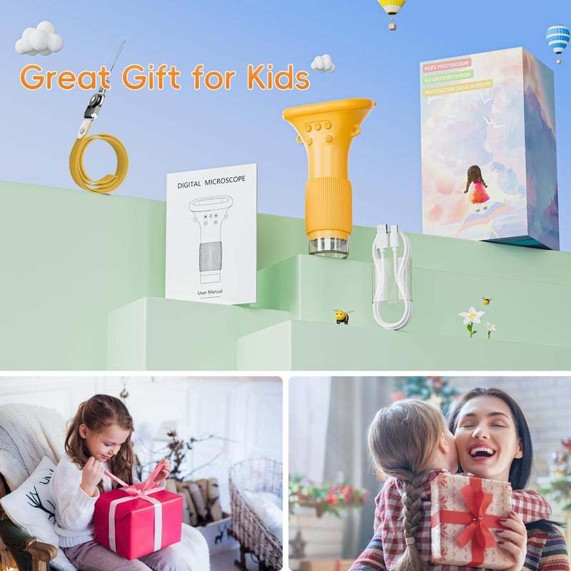 EduScope | Kinder Microscoop – Foto- & Video-opname, Educatief STEM-speelgoed