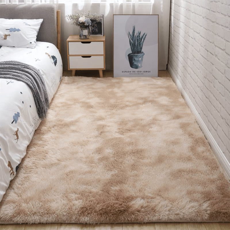 Fuzzify | Zacht Pluche Vloerkleed, Antislip Shaggy Nachtkastdeken, Fuzzy Shag Tapijt voor Slaapkamer, Woonkamer