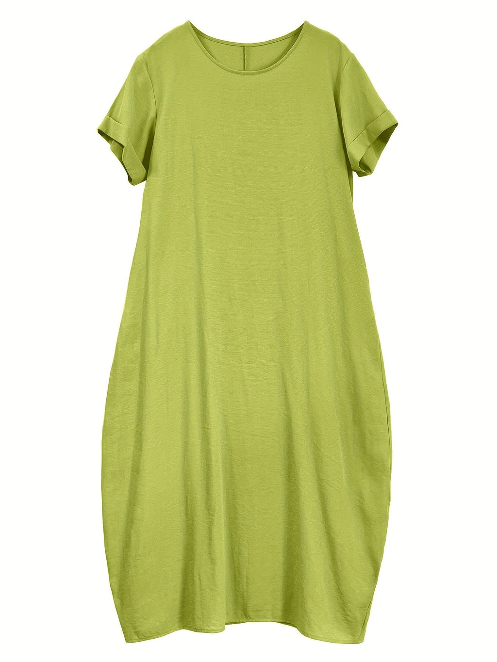 Elvarra | Losse Maxi Jurk met Zakjes – Korte Mouwen, Ademend, Casual Zomerjurk
