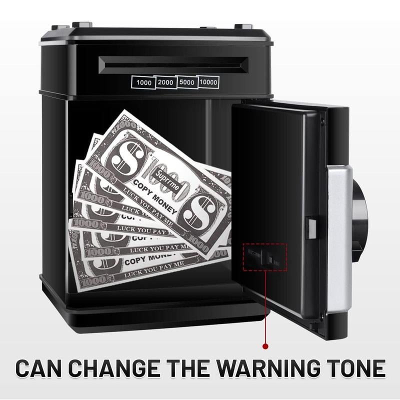 MiniVault | ATM-spaarpot met wachtwoord, elektronische munt- en geldkluis, spaarpot voor kinderen