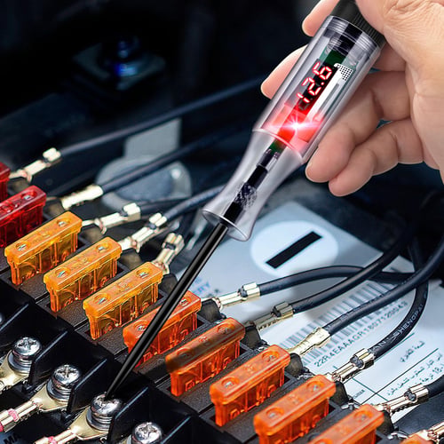 VoltSnap | Digitale Schakelingstester 3–48V DC LED Display – Auto Spannings Tester Pen