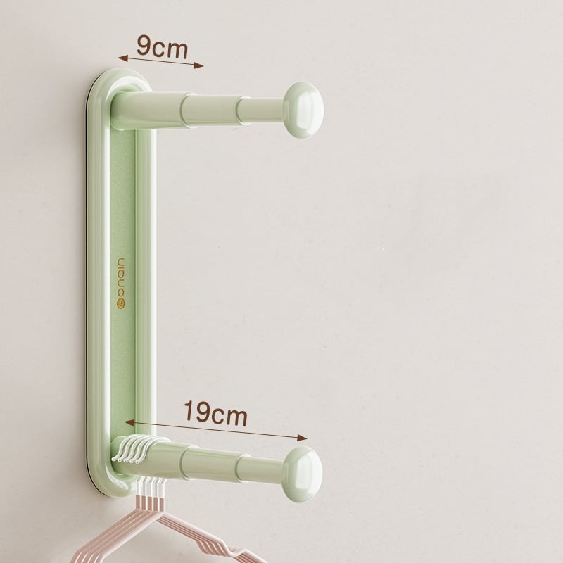 Hangerly | Kledingrek – Wandmontage, dubbellaags, verstelbare opbergruimte