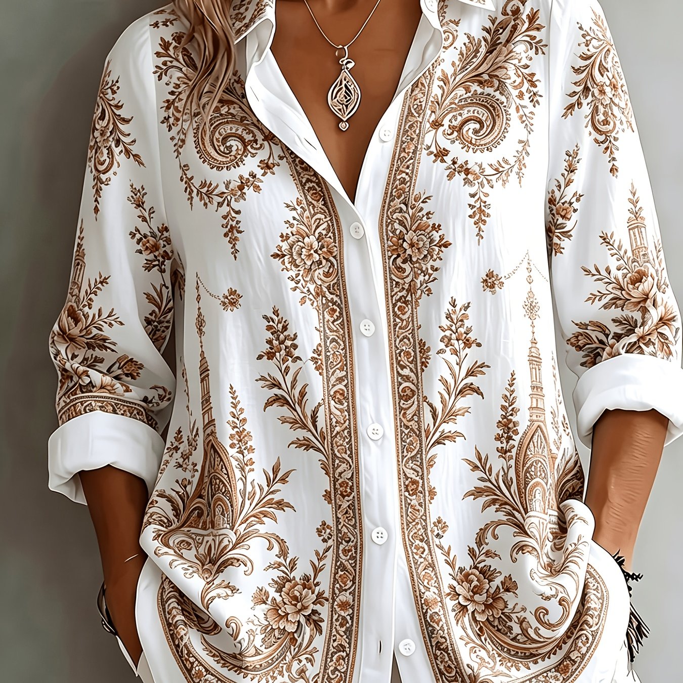 Velyn | Casual, elegante damesblouse – Ademende zomerbluis