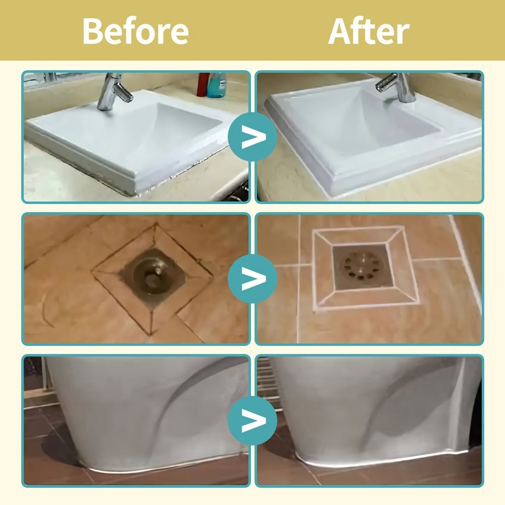 SealMate | Waterdichte Tegelvoegenvuller, Multi-Oppervlak Gel Afdichtingmiddel voor Badkamer, Keuken, Plastic & Hout Compatibel