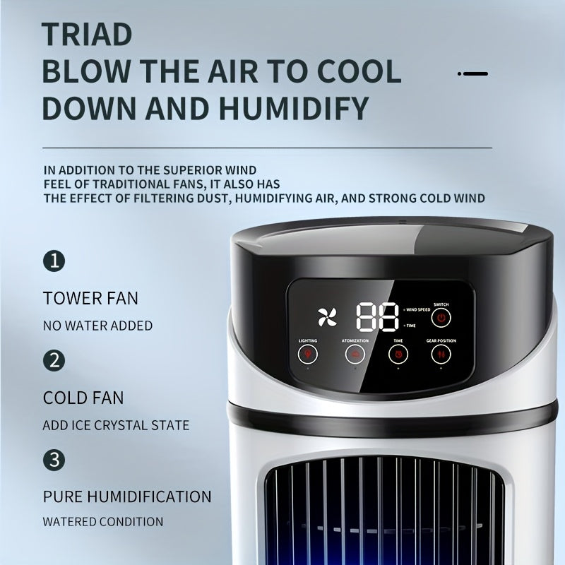 Mistova |  3-in-1 USB draagbare airco ventilator - luchtbevochtiger, ijsnevelaar & airconditioner
